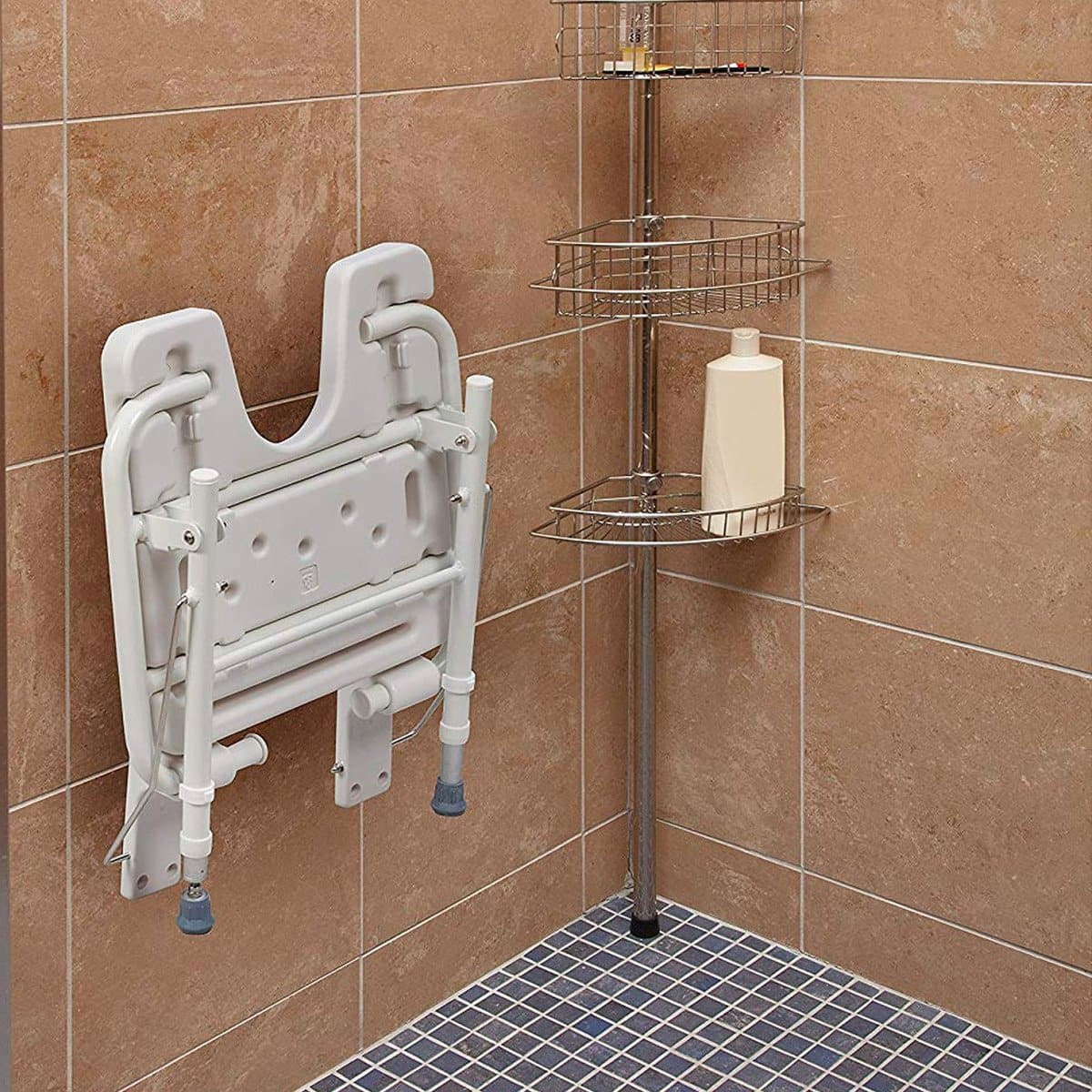 HealthSmart Wall Mount Fold Away Shower Seat   522 3700 1900 Main 06 