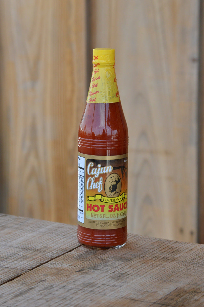 Cajun Chef Hot Sauce 6 Oz Heberts Boudin And Cracklins 