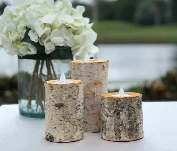 Handmade Soy Wax Jar Candles with White Flowers - Perfect Wedding Favors