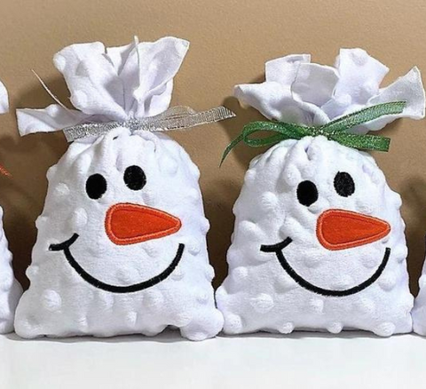 Personalized Snowman Treat Bags