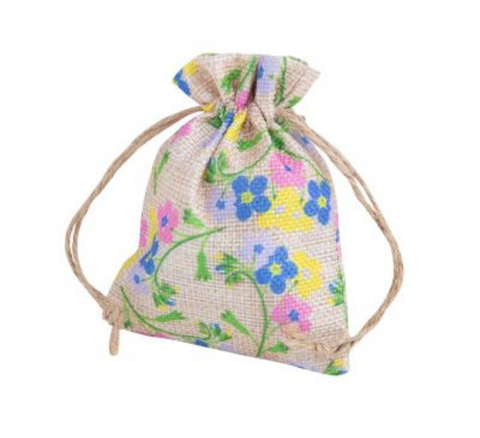 24 Pcs Muslin Bags Natural Burlap Bags - Reusable Burlap Gift Bags With  Drawstring Jewelry Burlap Sack Medium - Burlap And Lace Wedding Favor Bags  For