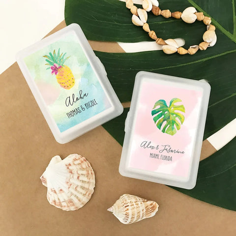 Personalized Wedding Gift Tags Our Love is Blinding Beach Themed Weddi –