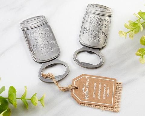 Personalized 16 oz. Mason Jar Mug - Wedding Favors by Kate Aspen
