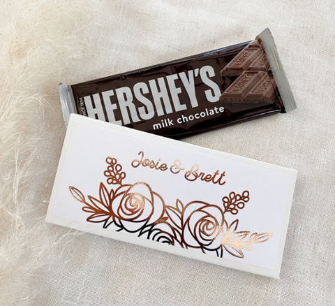 M&M Chocolate Wedding Stickers Wedding Favours Bridal 