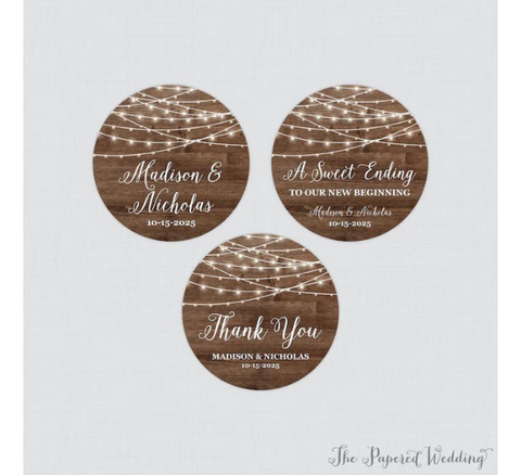 30 ENGAGEMENT SAVE THE DATE STICKERS WEDDING LABELS 1.5 ROUND STICKERS