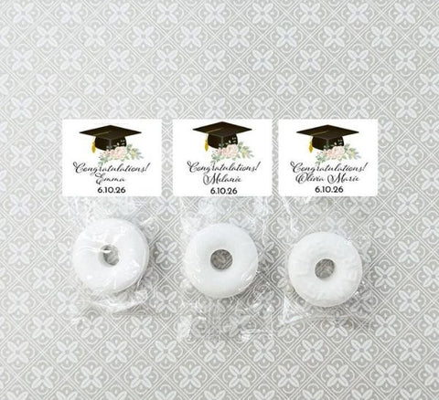 Mints Candy Favors with Graduation Labels