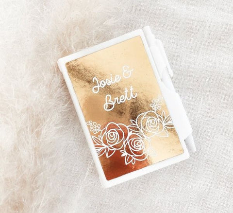 Foil Notebook Favors