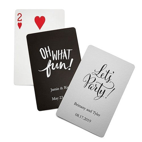 Las Vegas Thank You Being Our Wedding Party Gifts Playing Cards