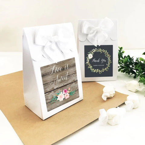 Paper Bags Candy Bar BLACK Paper Bags Wedding, Paper Bags Candy