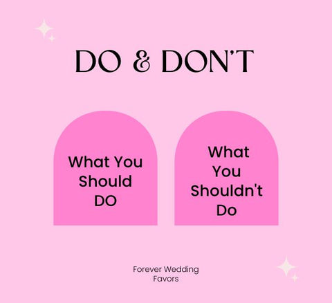 Do's and Don'ts of Wedding Favors