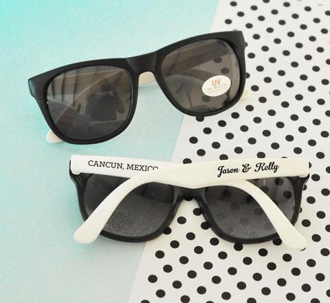personalized wedding favor sunglasses