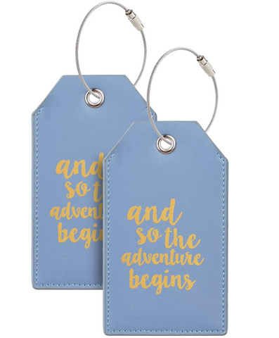 wedding favor luggage tag