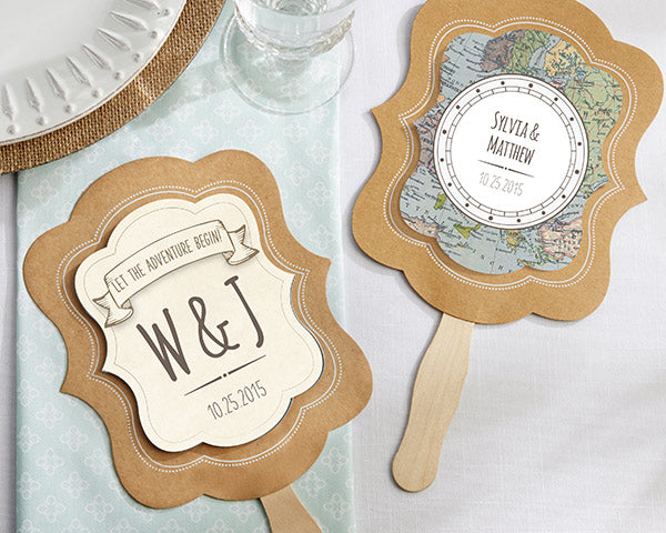 wedding hand fan favors