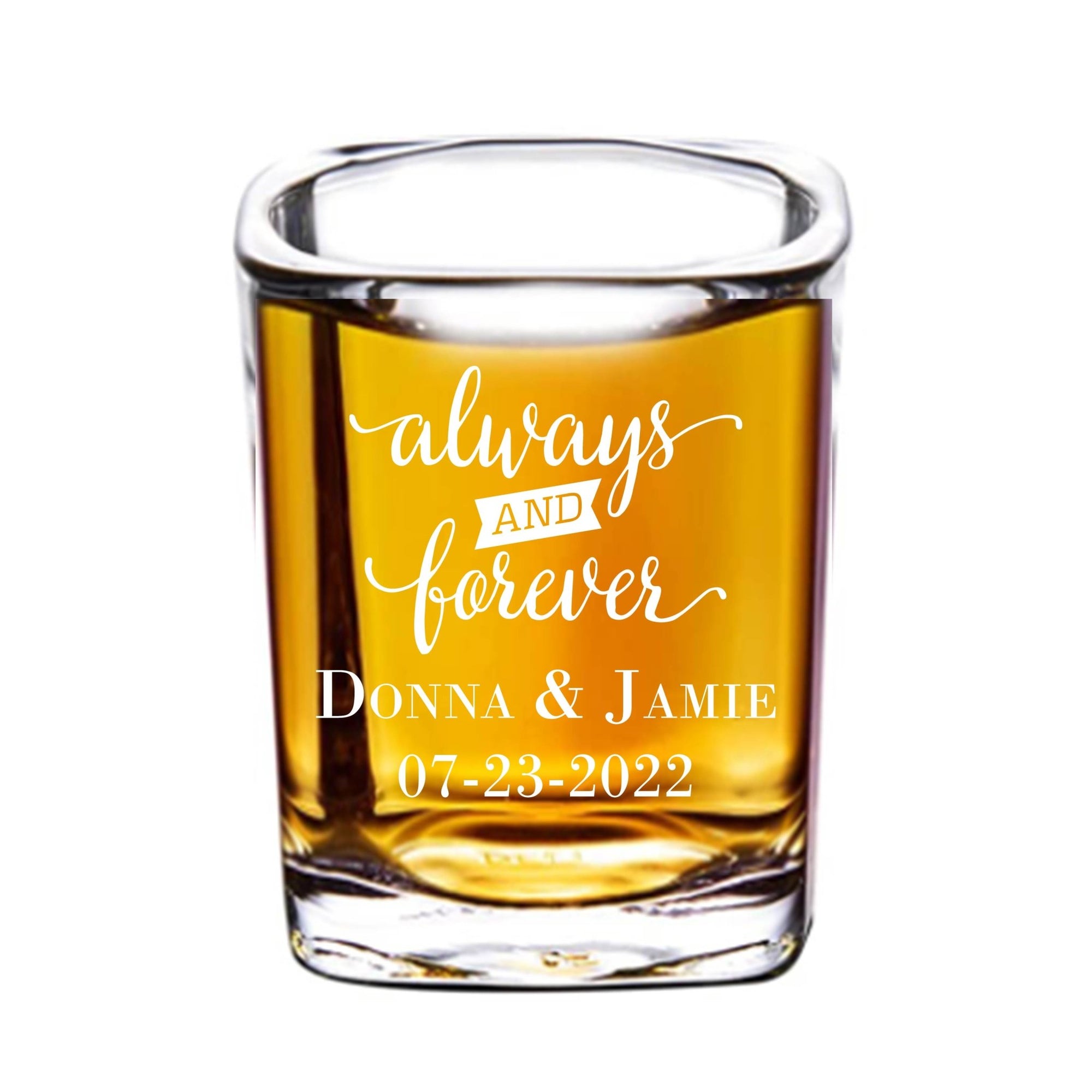 We Tied The Knot Shot Glass - Forever Wedding Favors