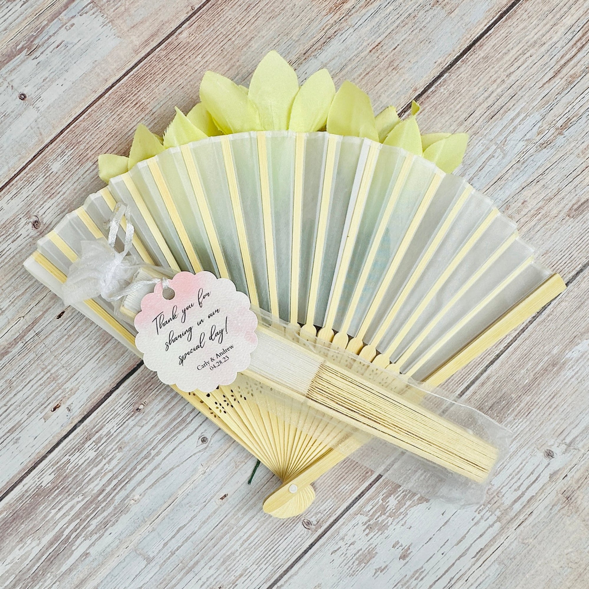 Our Biggest Fans Hand Fan - Forever Wedding Favors