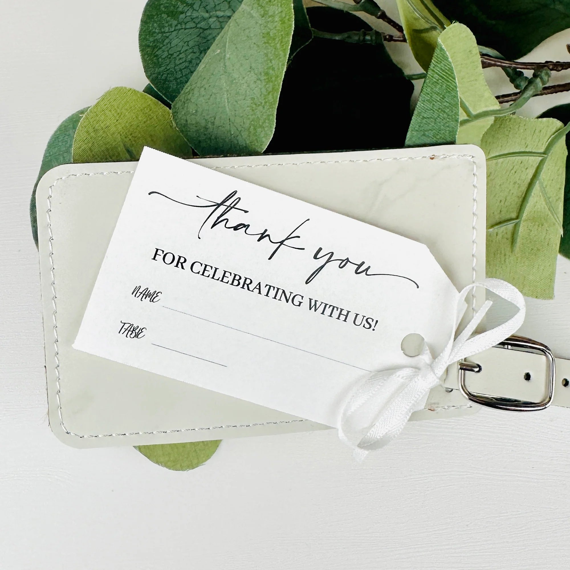 Wreathed In Love Welcome Tags - Forever Wedding Favors