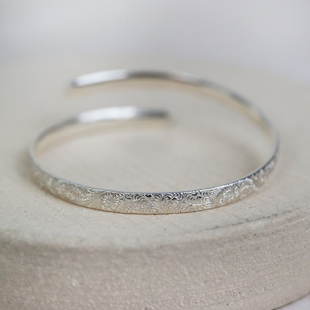 Sterling silver lace bracelet