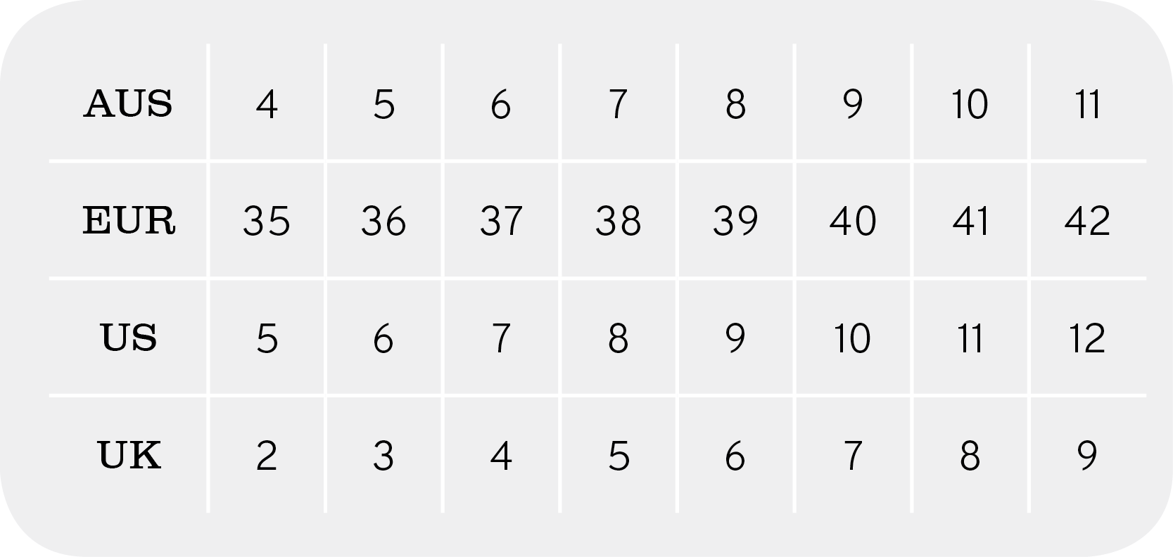 bobs shoes size chart