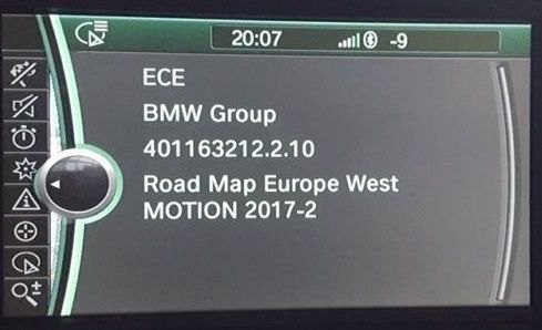 BMW Motion 2019 Navigation Map Update Package