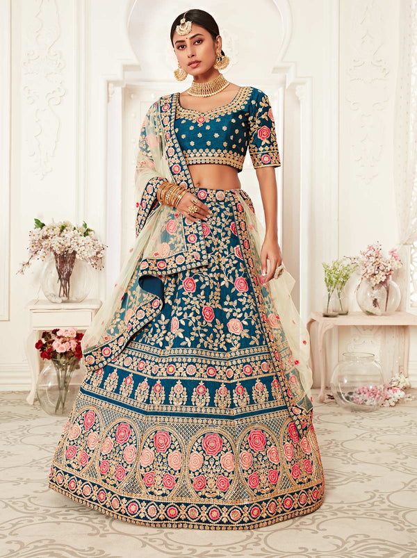 Blue Lehenga - Buy Latest Blue Color Lehenga Choli Online