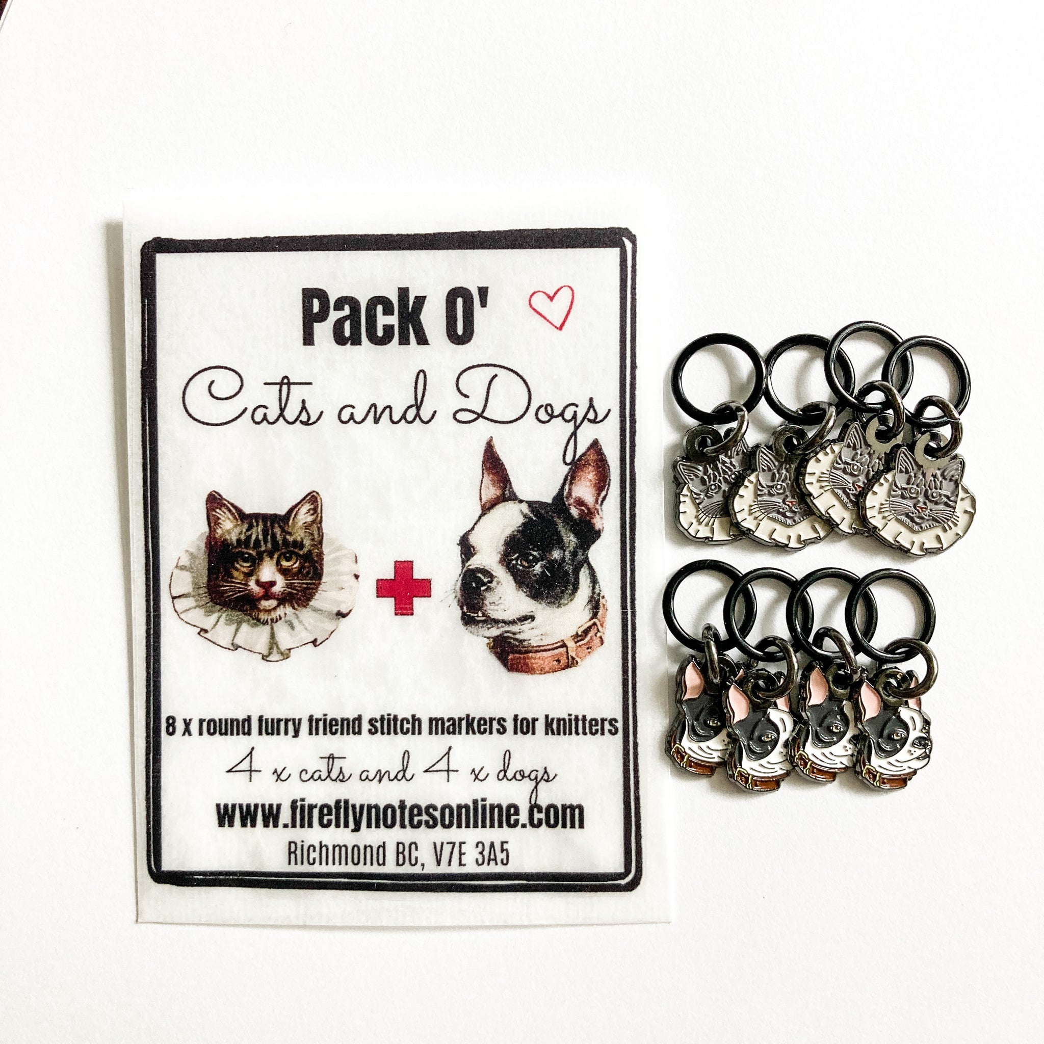 Silver Metal Stitch Markers ~ Chonky Cats ~ Set of 6 – SeattleSkyDyeworks