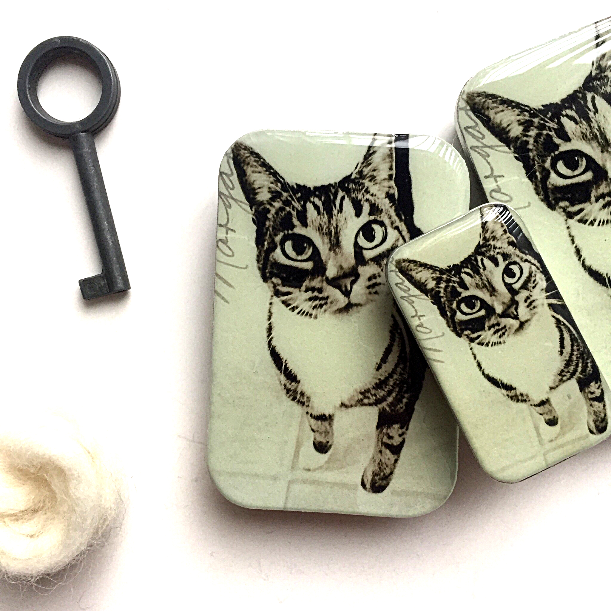 Silver Metal Stitch Markers ~ Chonky Cats ~ Set of 6 – SeattleSkyDyeworks