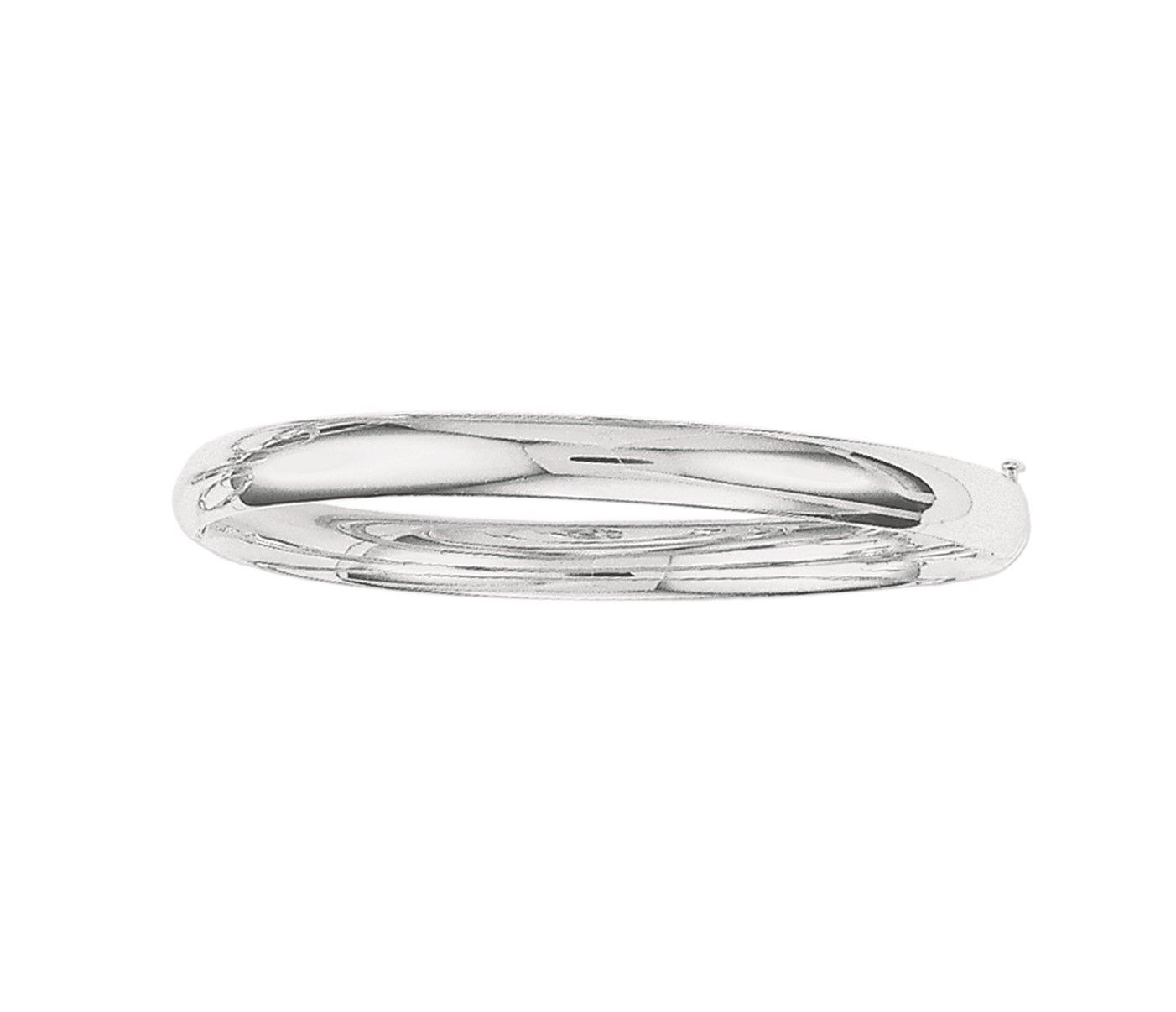 plain white gold bangle