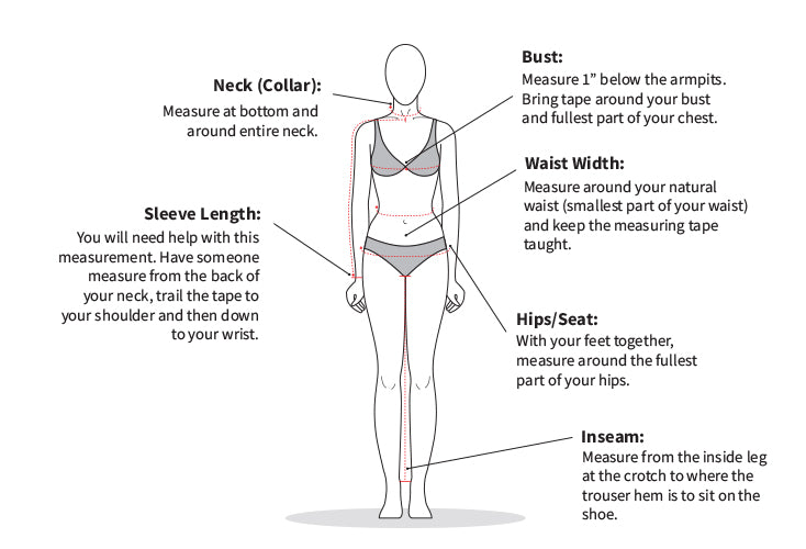 Pawan & Pranav  Women Size Measurement