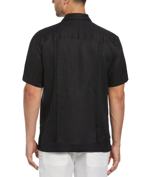 Cubavera Men's 100% Linen Four-Pocket Short Sleeve Button-Down Guayabera  Shirt (Size Small - 5X)
