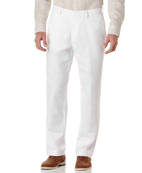 Big & Tall Linen-Blend Flat Front Pants | Cubavera