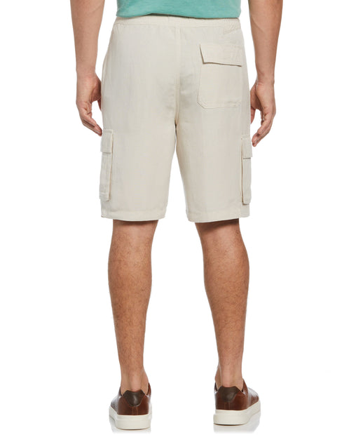 Big & Tall Linen Blend Pull-On Cargo Shorts