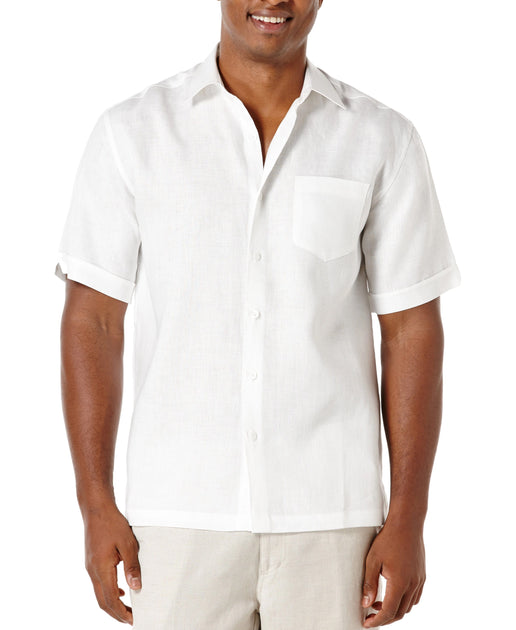 100% Linen Classic Solid Shirt | Cubavera
