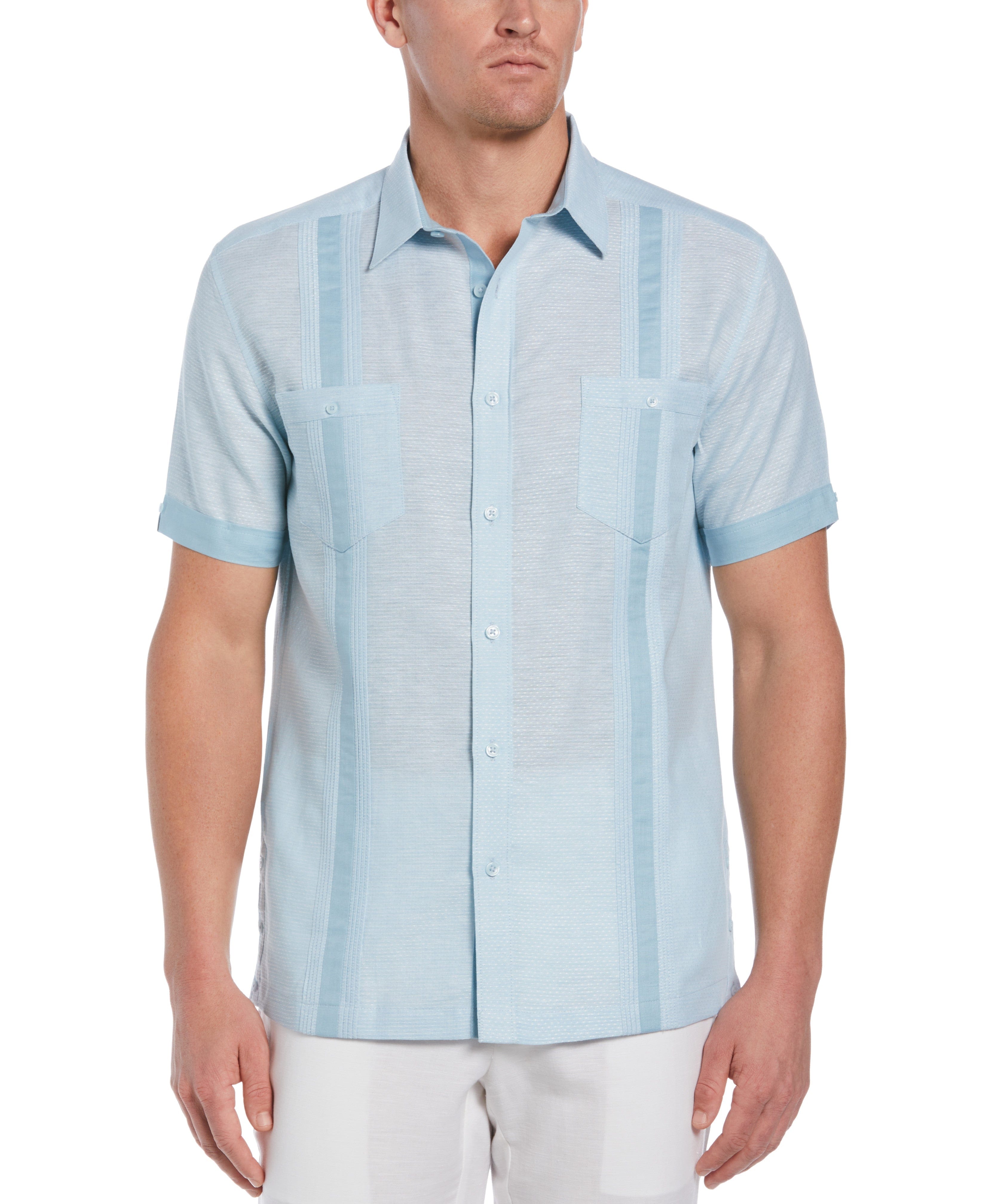 Fashion Double Pocket Guayabera Shirt | Cubavera