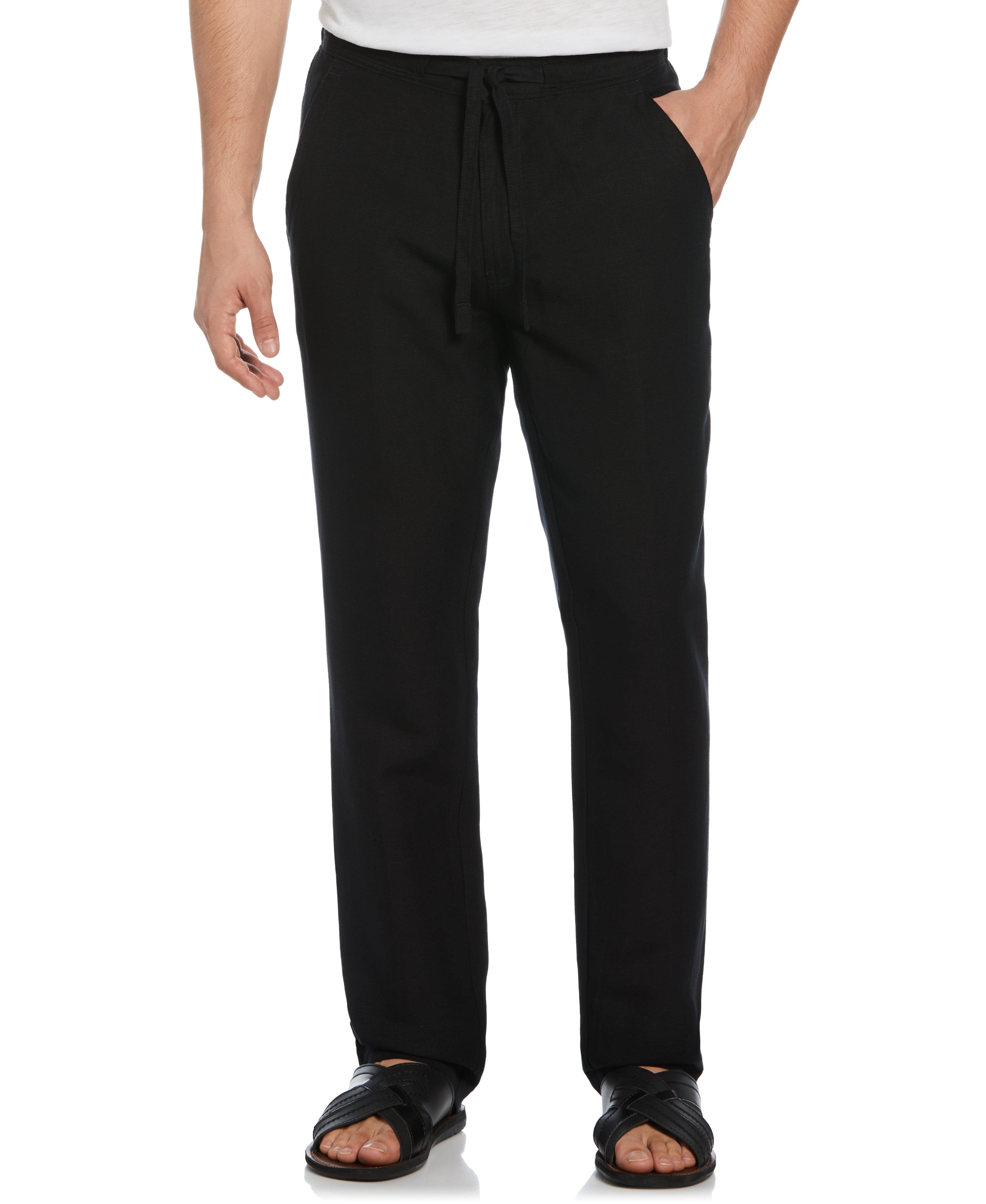Amazon.com: PASLTER Men's Cotton Linen Pants Casual Elastic Waist Drawstring  Trouser Lightweight Loose Straight-Legs Beach Yoga Pants Apricot :  Clothing, Shoes & Jewelry