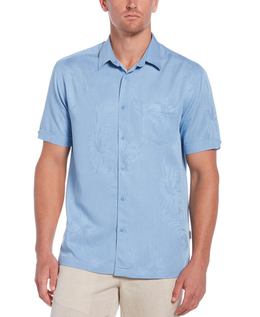Cubavera Dobby Cotton Long Sleeves Button-down Shirt in Blue for