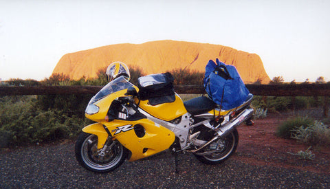 Ayers Rock with a Suzuki TLR1000