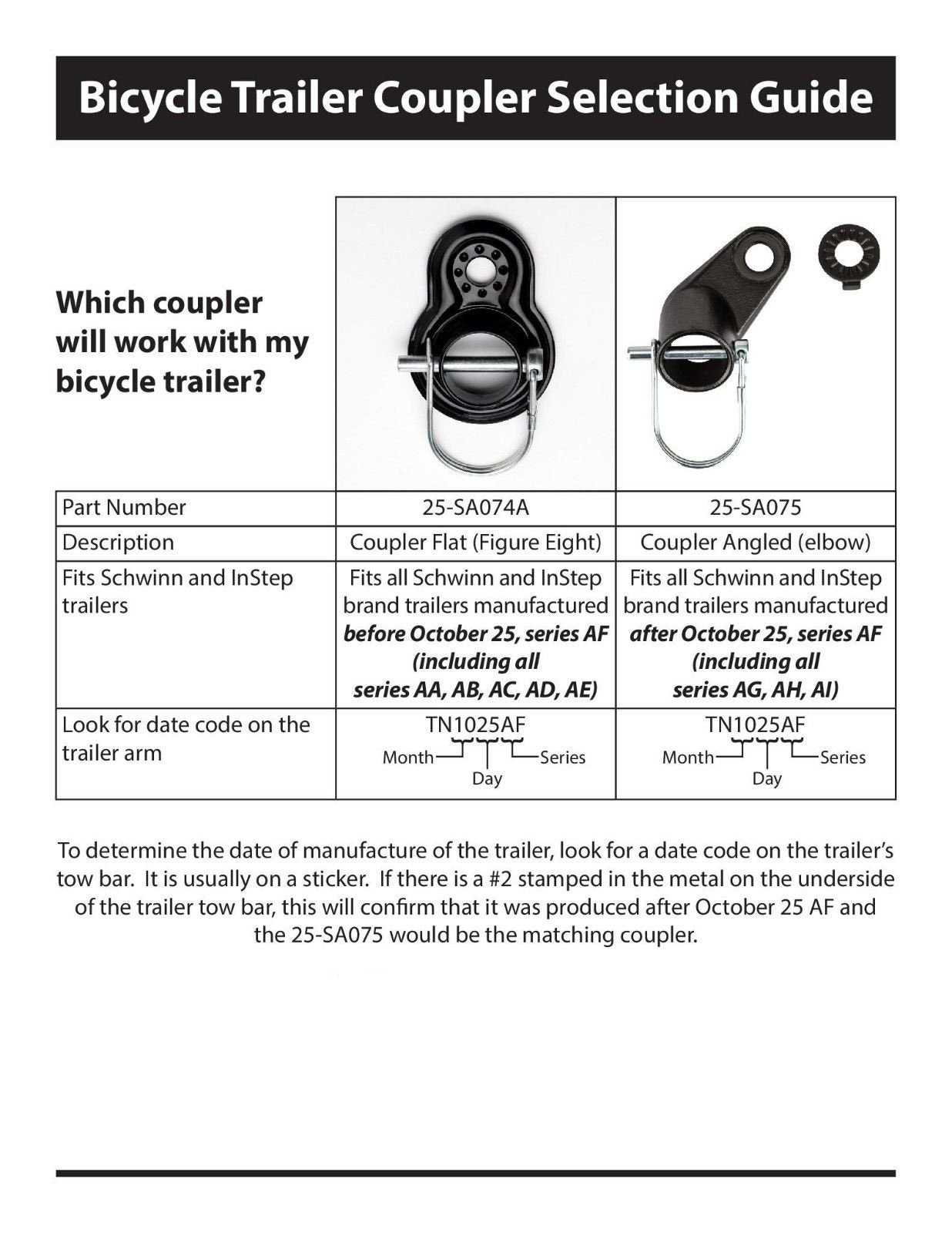 instep bike trailer tow bar