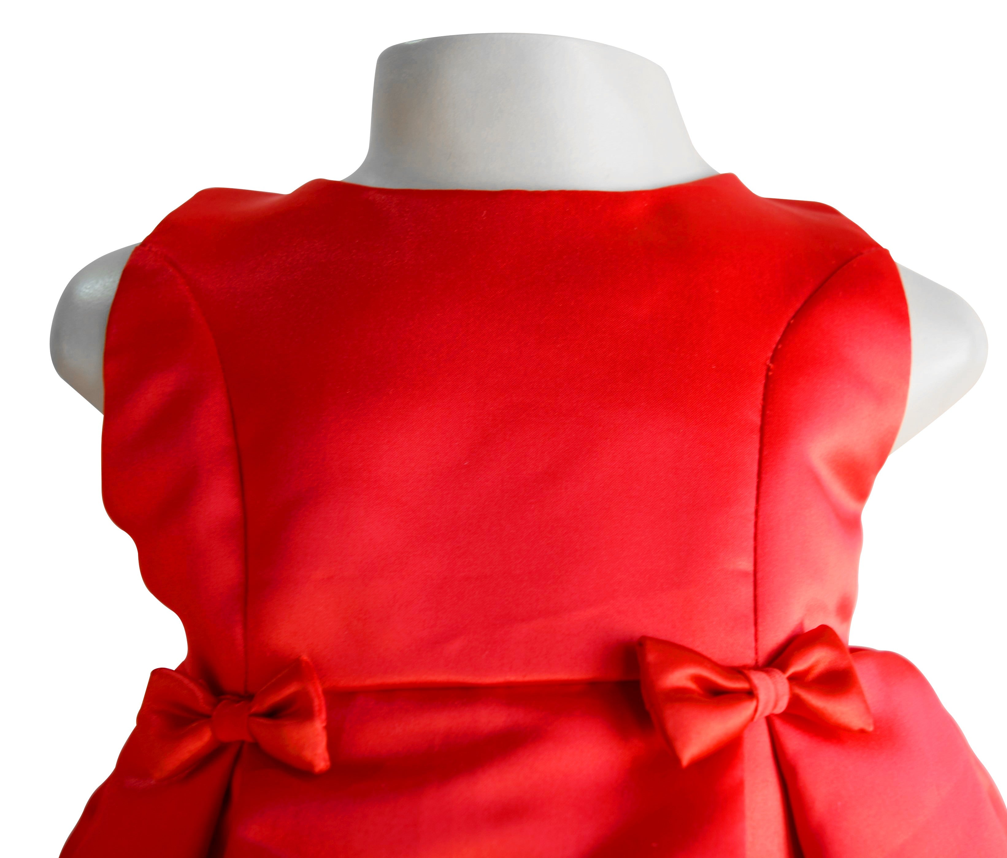 Dress for Kids  Faye Cherry Red Highneck Dress - faye