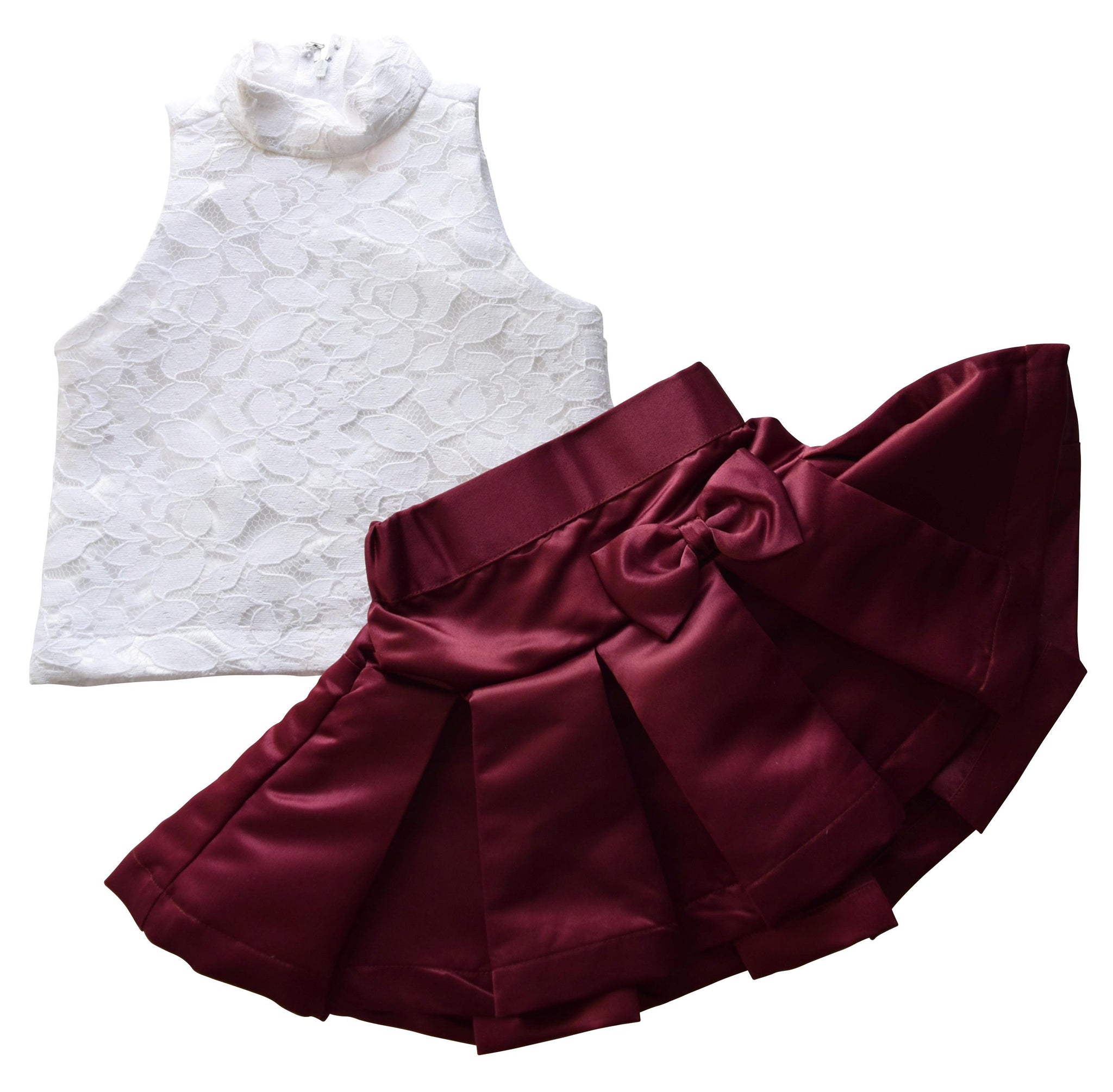 maroon colour baby frock