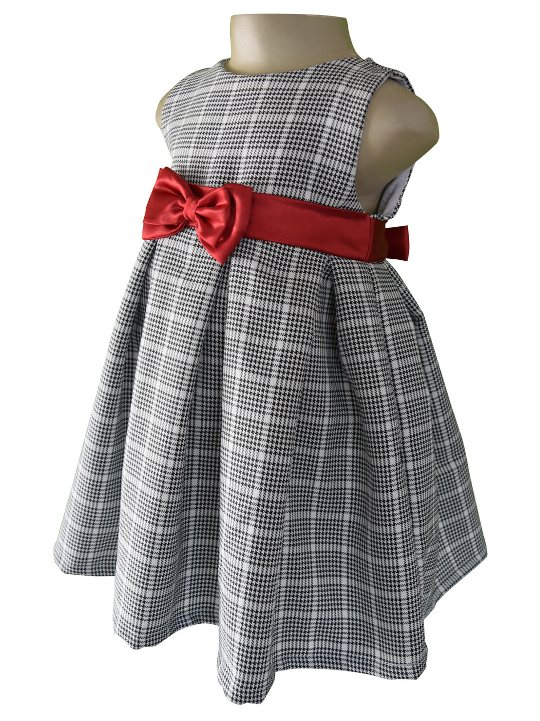 Kids Dresses | Faye Black Check Pleated Dress - faye