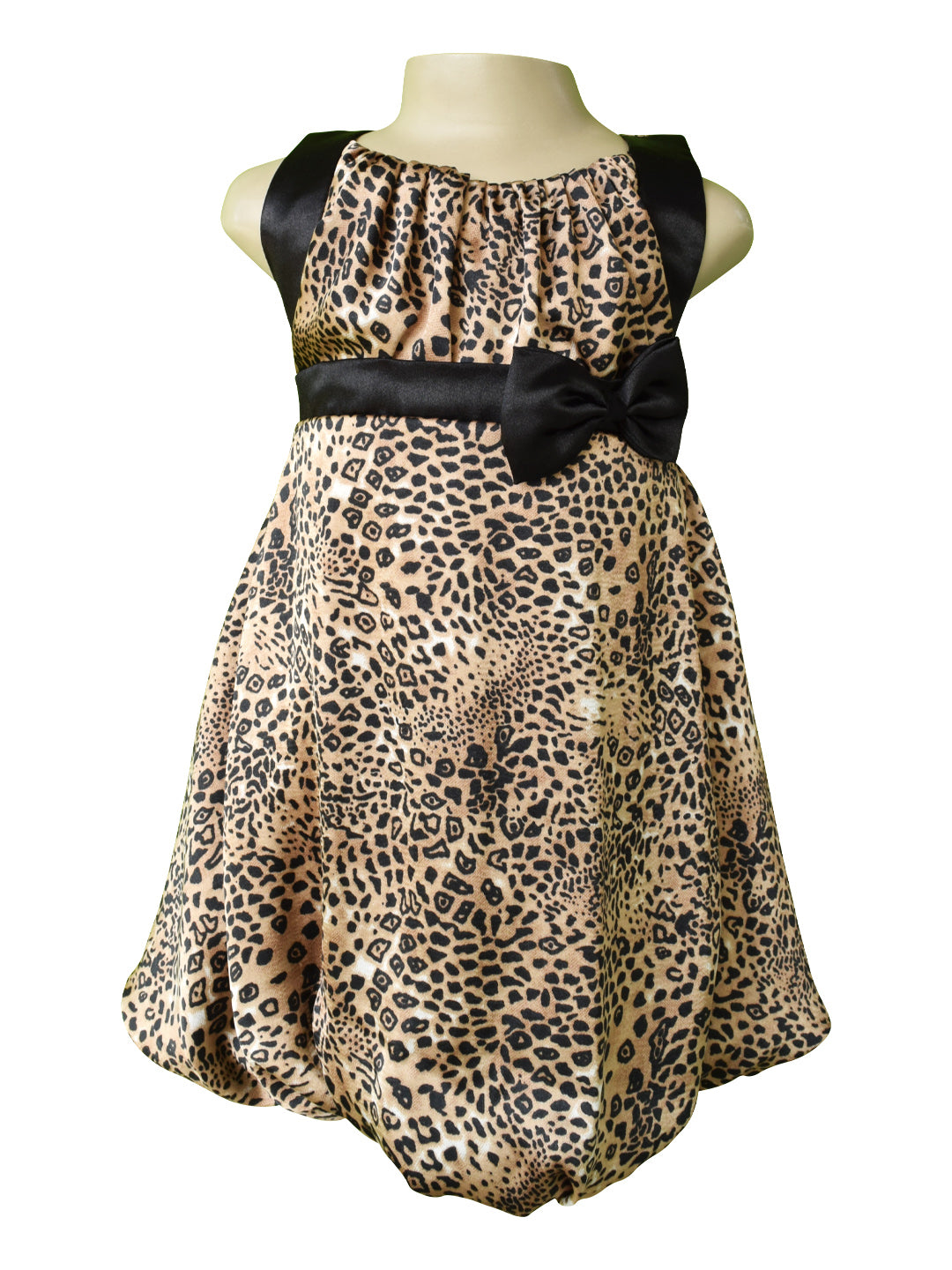 Kids wear online | Faye Satin Animal Print Dress - faye