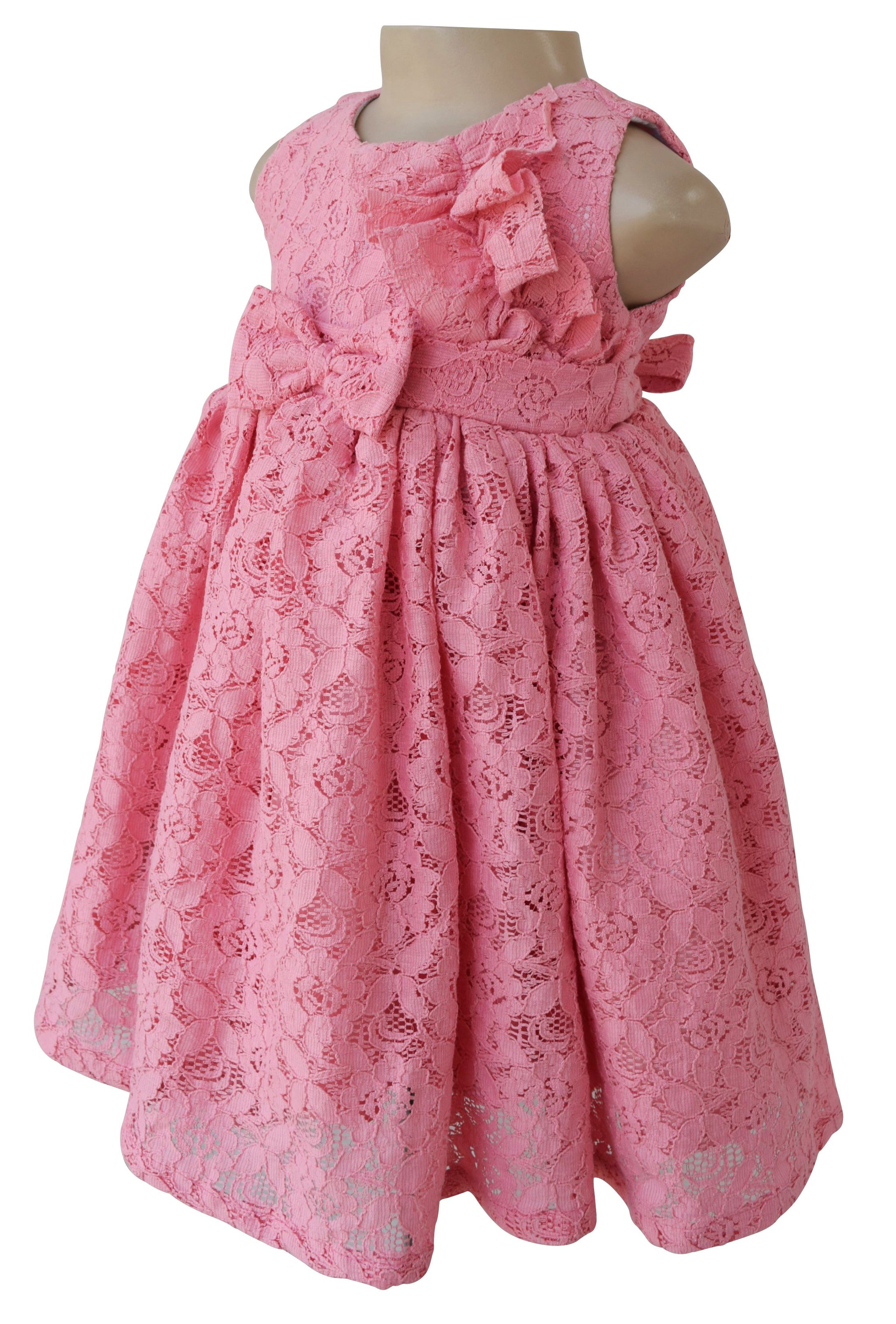 Dress for kid girls_Faye Blush Lace Kids Dress - faye