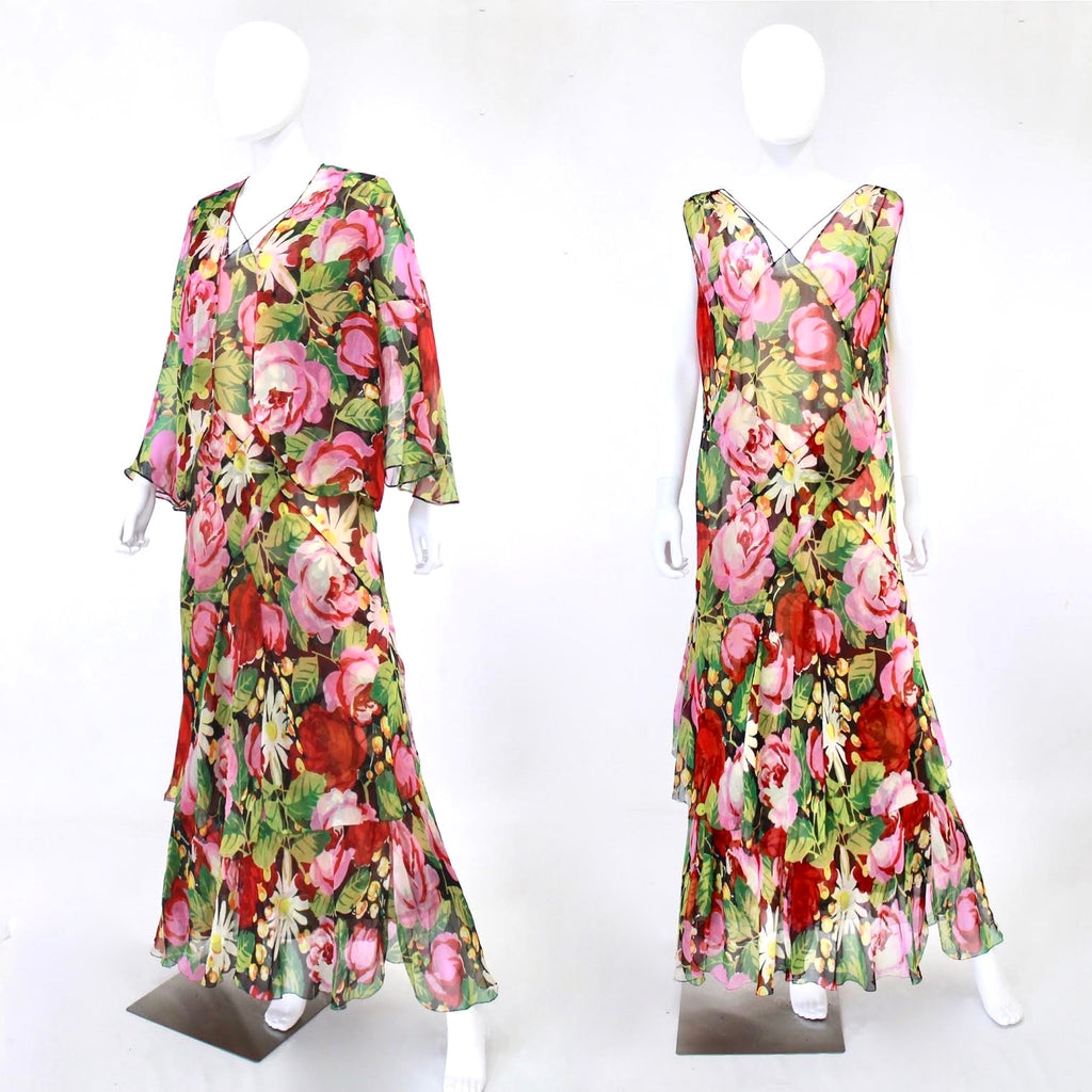 1930s chiffon dress