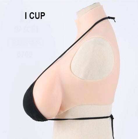 1pc High Neck Silica Gel False Breasts Vest B/c/d/e/f Cup For