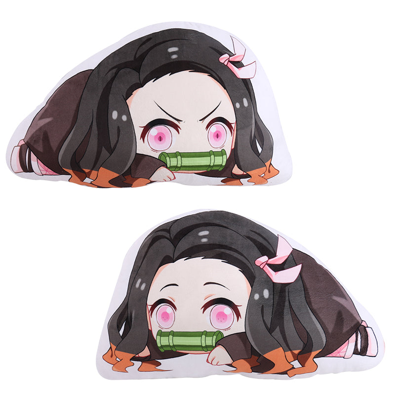 Demon Slayer Nezuko Laying Down Plush Pillow Cosplayftw