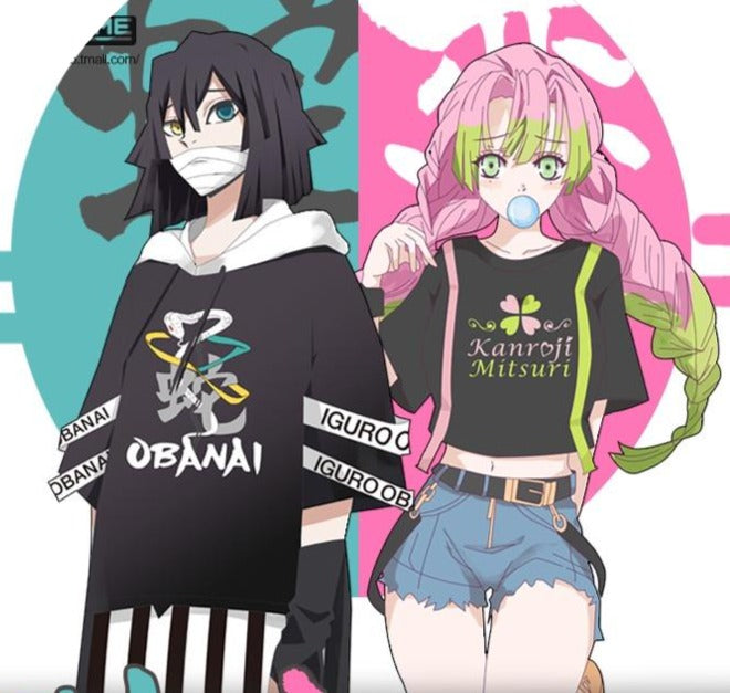 Demon Slayer Love Pillar Mitsuri Kanroji Street Wear T Shirt Cosplayftw