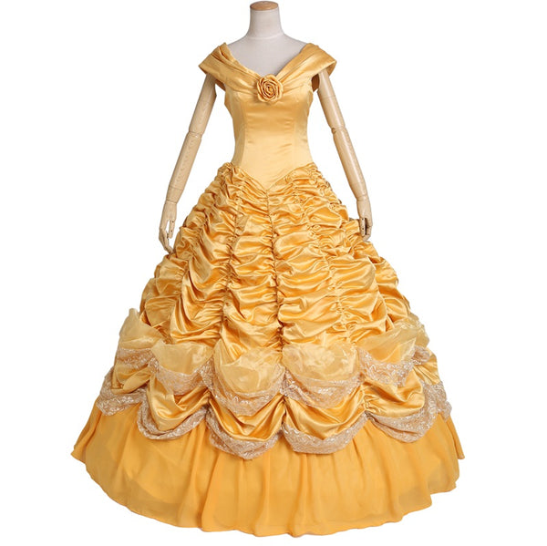 Beauty and The Beast Princess Belle Costume Gown - CosplayFTW
