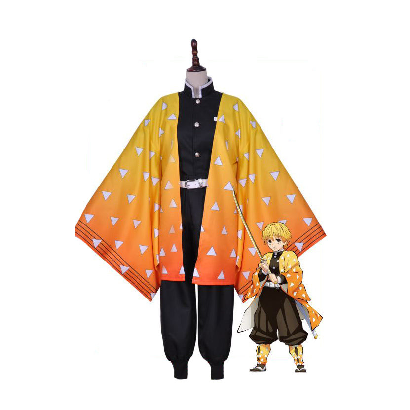 DEMON SLAYER / KIMETSU NO YAIBA Zenitsu Agatsuma Cosplay Costume ...