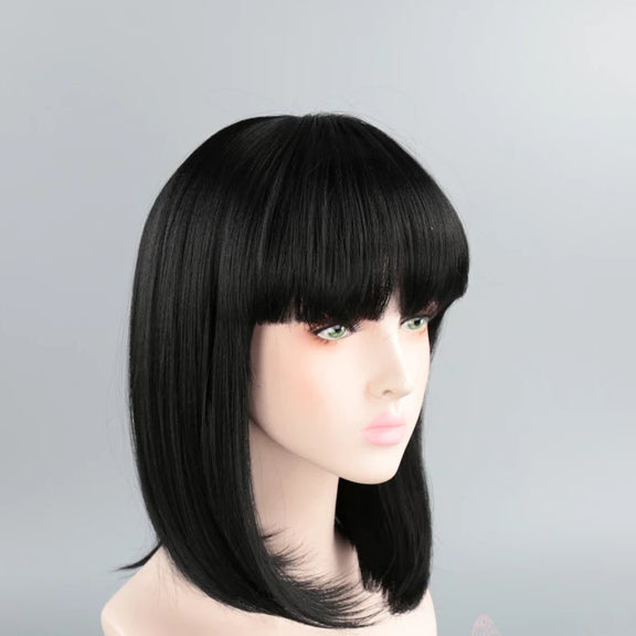 black bob cosplay wig