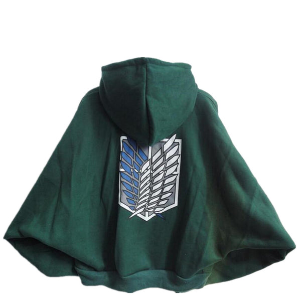 Attack on Titan Survey Corps Cloak Pullover Hoodie - CosplayFTW
